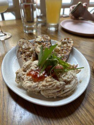 SMOKED FISH DIP // toast points, pepper jelly