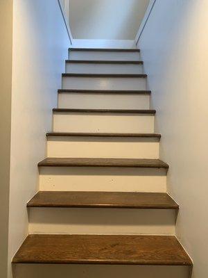 New oak stairs