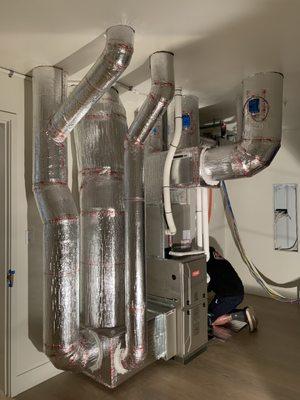 Another top-notch HVAC install by Bruce Mech!