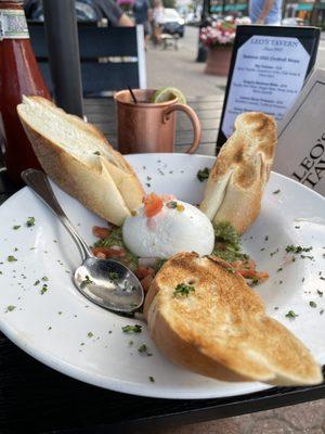 Burrata Crostini with Sangria Mexican Mule