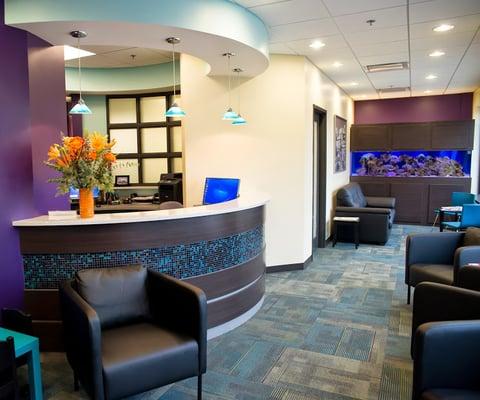 Beacon Dental's new office at 7200 Dan Hoey Road, Suite D, Dexter, MI 48130.

Our Check In area.