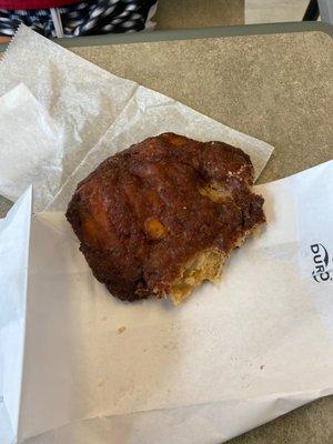 Apple Fritter, half eaten