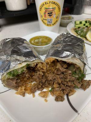 Carne asada burrito