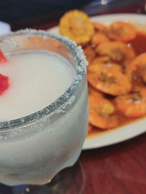 Margarita and Cajun Boiled Shrimp