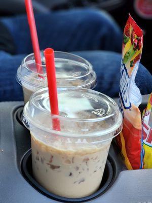 French toast frap Helping hand sugar-free Iced coffee