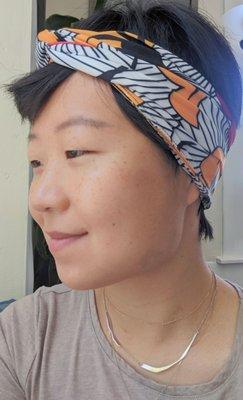 Twist stretch headband, size S/M