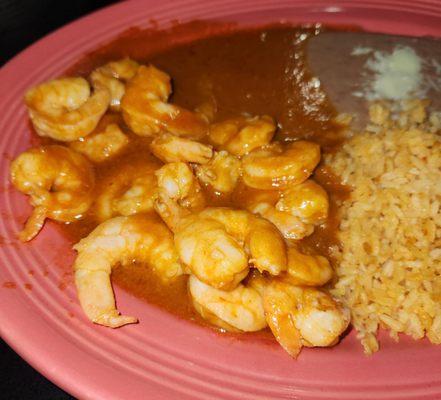 Camerones A La Diabla.  Basically Shrimp Swimming In Hot Sauce.  It Had Some Kick To it.