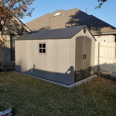 Assembly of 8x13 shed