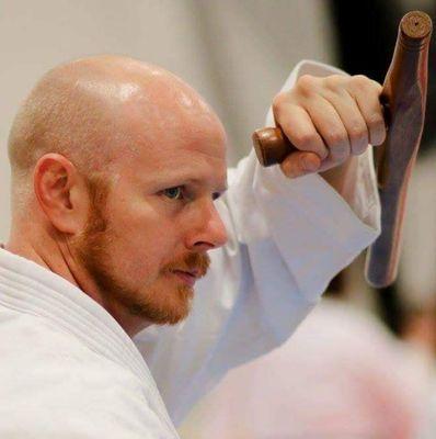 Sensei Fortney doing a tonfa kata