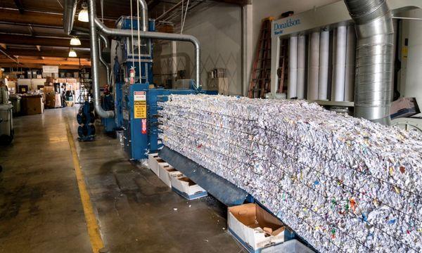 We can handle any size shredding or recycling project!