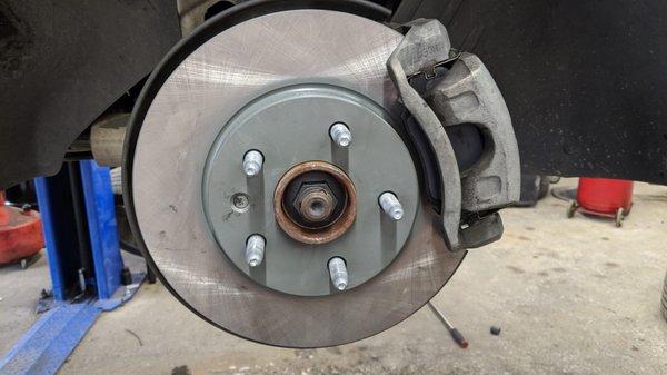 Brake replacements include new brake pads, rotors and hardware.