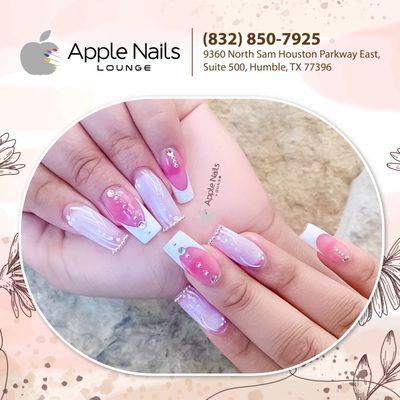 Upgrade your French tip nails with a touch of edge! Our studded nails add a unique and trendy twist to the classic design. Book your appoint