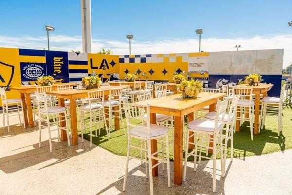 LA GALAXY Event Installation - Custom Branding