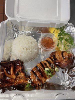 Grilled squid combo