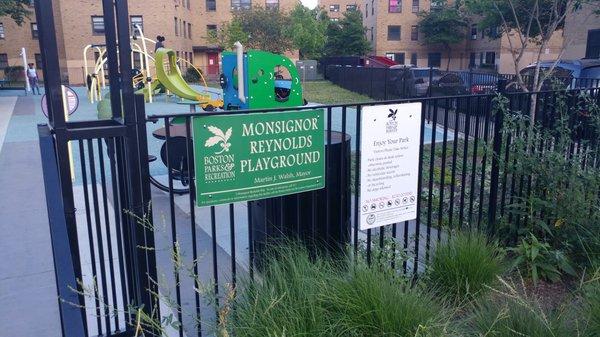 Monsignor Reynolds Playground in Boston's South End