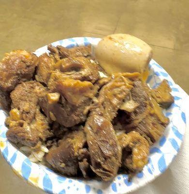 Pork Adobo from gymnasium concession stand.  Good!  : )