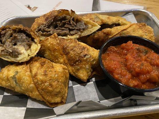 Cheesesteak Egg rolls