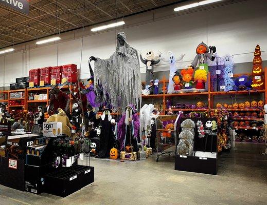 Halloween at Home Depot - amazing stuff (plus many electric cords and plugs). Wow!