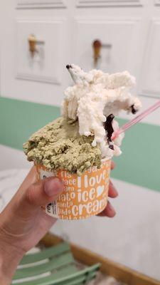 Pistachio stracciatella