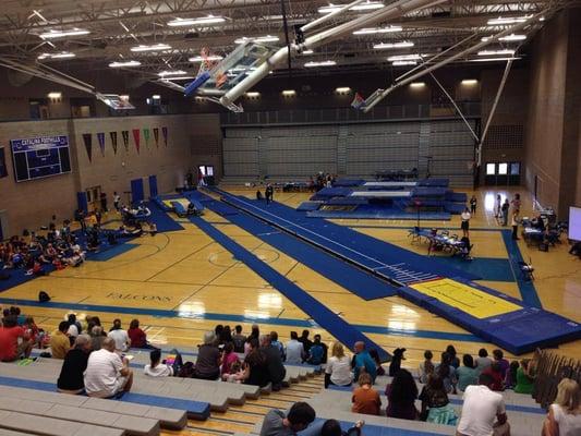 Old Pueblo hosted its first annual trampoline and tumbling competition in 2014.