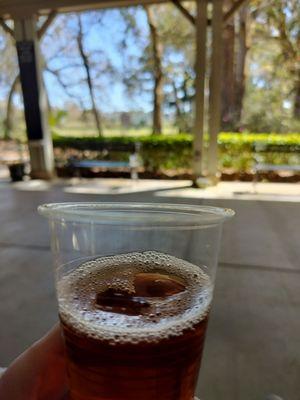 Sipping sweet tea on the porch