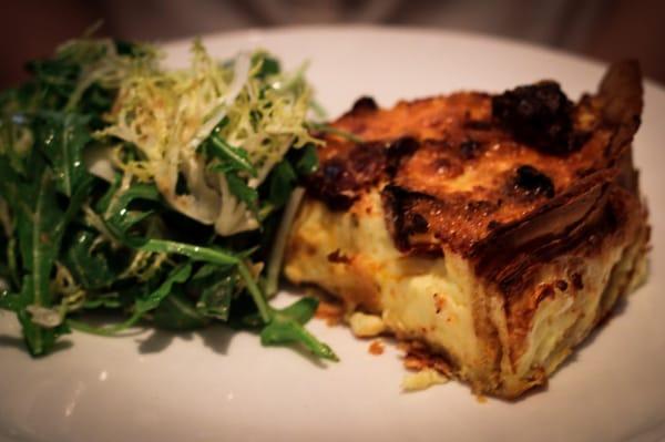 brunch prix fixe 2nd offering: light, velvety quiche