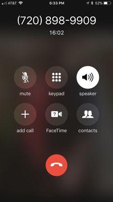 Trying to order takeout takes way longer than it should. I waited on hold for 16 minutes.