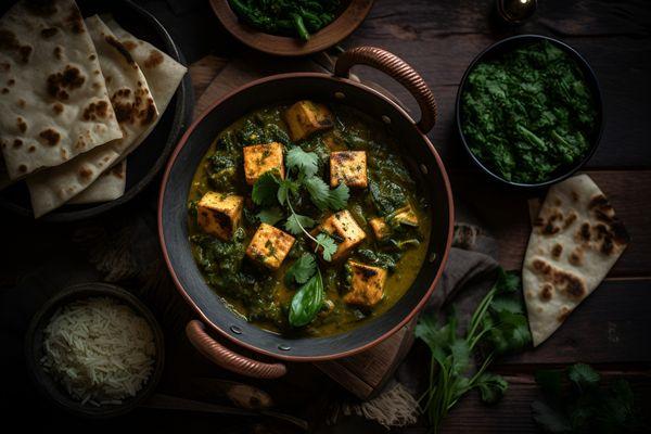 Indulge in the Creamy Goodness of Saag Paneer - A true vegetarian delight!