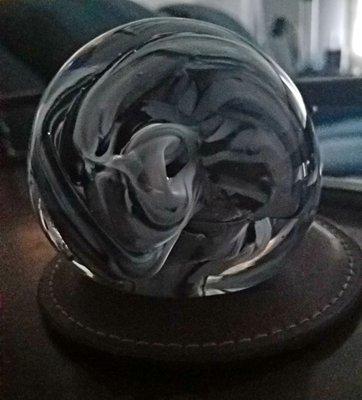 Our paperweight creation.