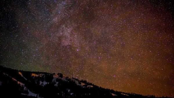 Night sky over Showdown, Jan 2014