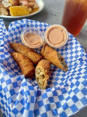 Boudin Egg Rolls