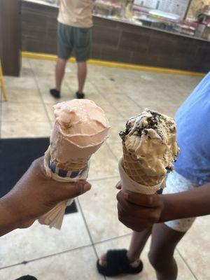 Birthday cake and Cookies and cream