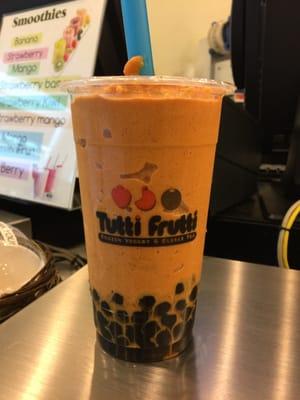 Thai bubble tea, extra boba's please!!