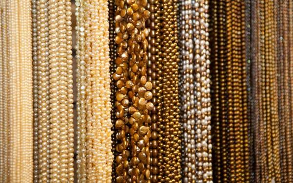 The biggest bead selection in the area. (gold)