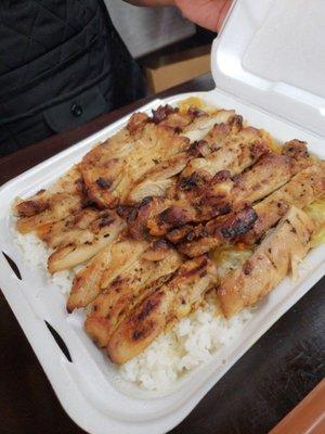 Delicious chicken teriyaki, not mine :)