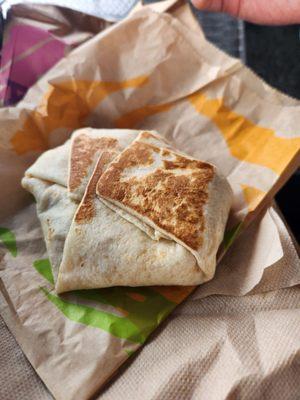 Sausage crunch wrap (breakfast)