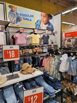 Toddler Girl section