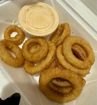 Onion Rings and sauce