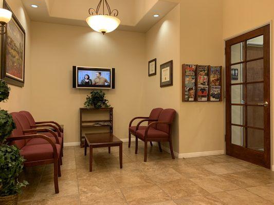 Beautiful clean waiting room