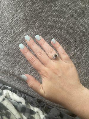 Nails - polished and shaped