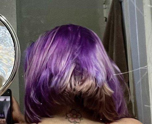 Bright purple (not the lilac/lavender pastel) and missing color