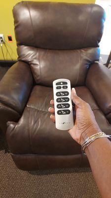 My favorite chair includes a remote control