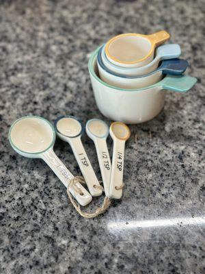 I've always wanted ceramic measuring spoons and cups and finally found some :) I love these!Great quality too!