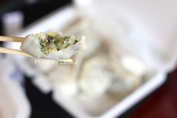 D4 Vegetable Dumplings (10 pcs) 蔬菜饺子 ($9.45) - egg, tofu, chive, and mushroom filling