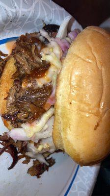 The best brisket sandwich you'll ever eat.