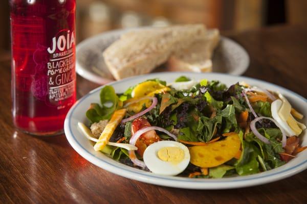 Seasonal Salads with housemade dressings, organic cheeses, Pat's Homemade Bread