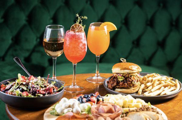 Craft cocktails and shareable bites at Electric Shuffle.