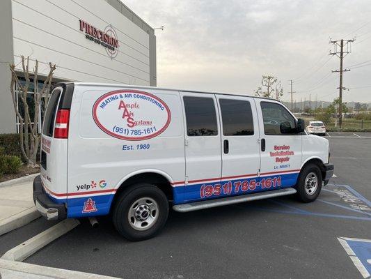 New logos on our vehicle. Looking sharp.