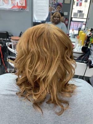 Color treated hair