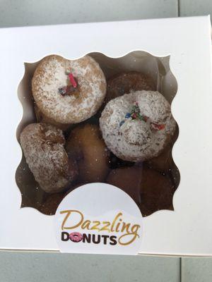 Mini-Box of mini donuts ready for our drive-by celebration!